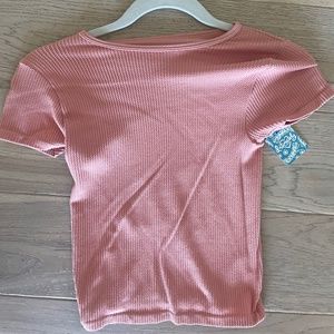 Free People Pink Stretchy Crop Top- SIZE SMALL